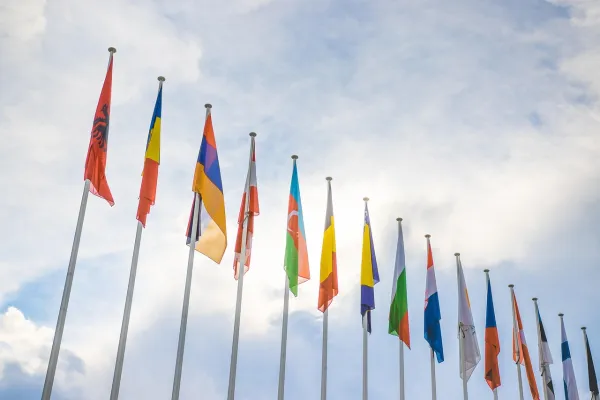 Die Flaggen des Europäischen Rates